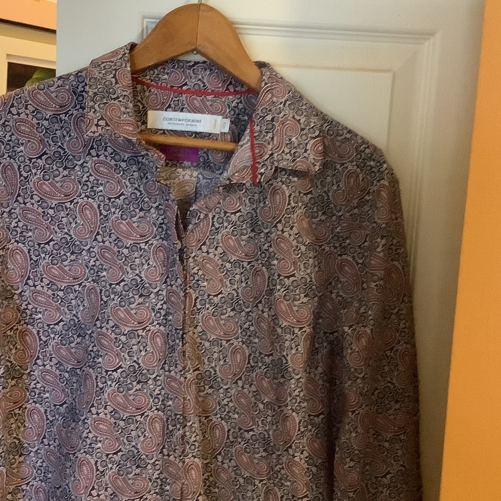 Liberty of London Women Paisley Button-Up Shirt Jacket -